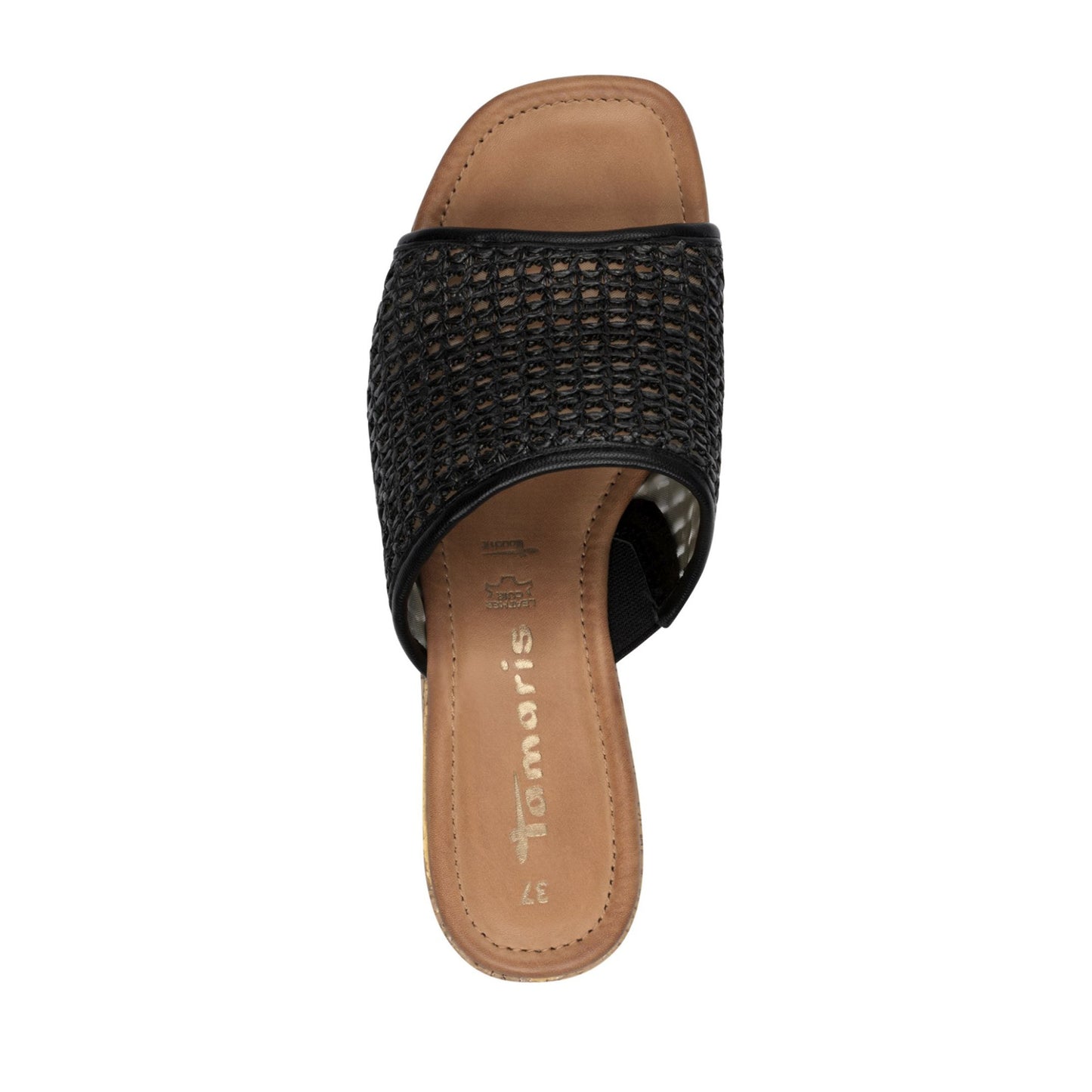 Women's Black Dress Open-Toe Mule Slippers