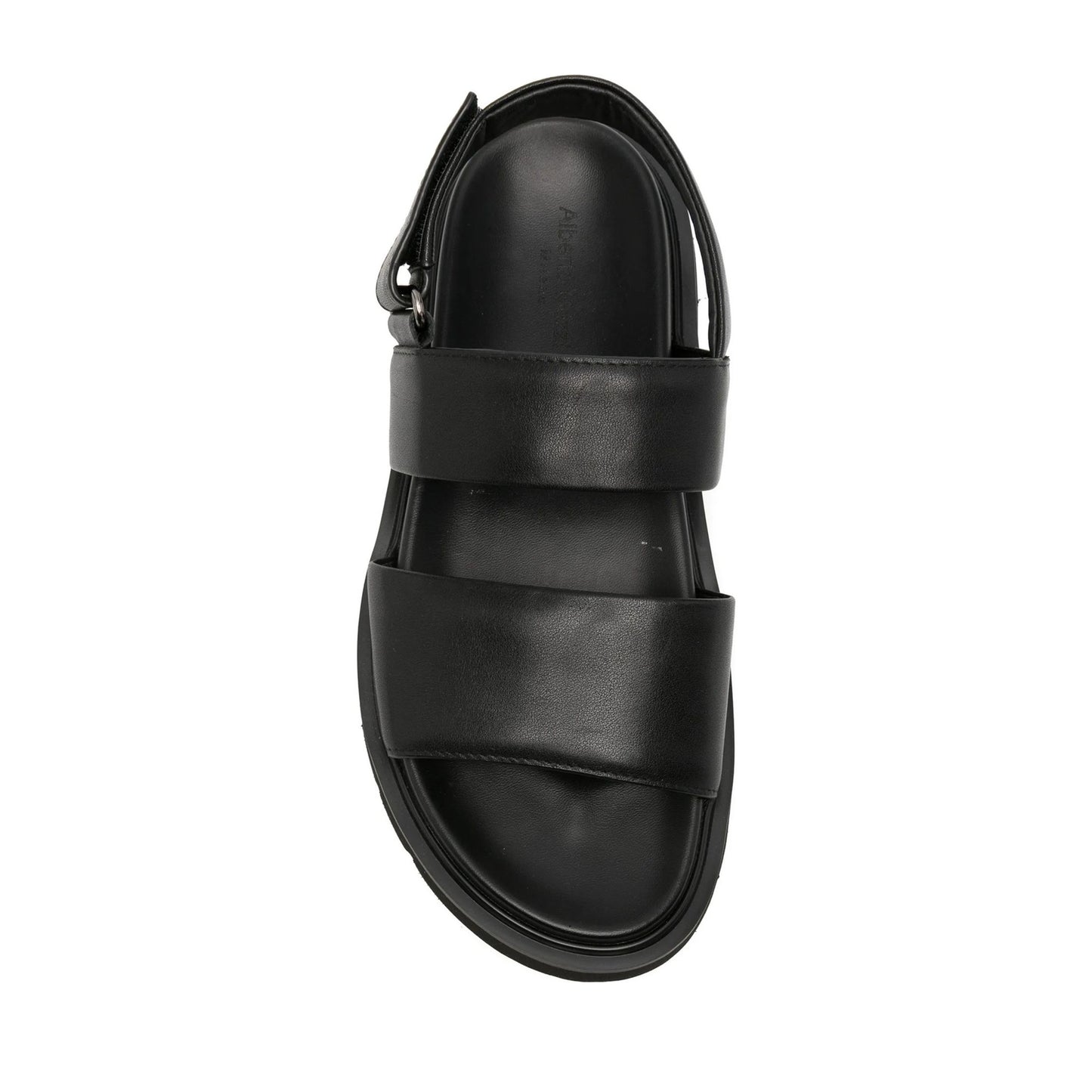 Men's Black Wedge Open-Toe Sandals
