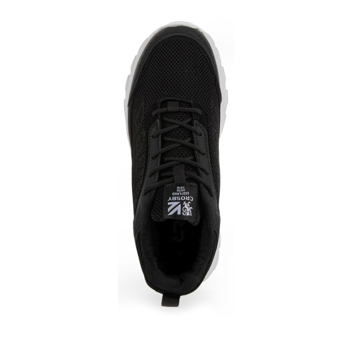 black casual closed sneakers