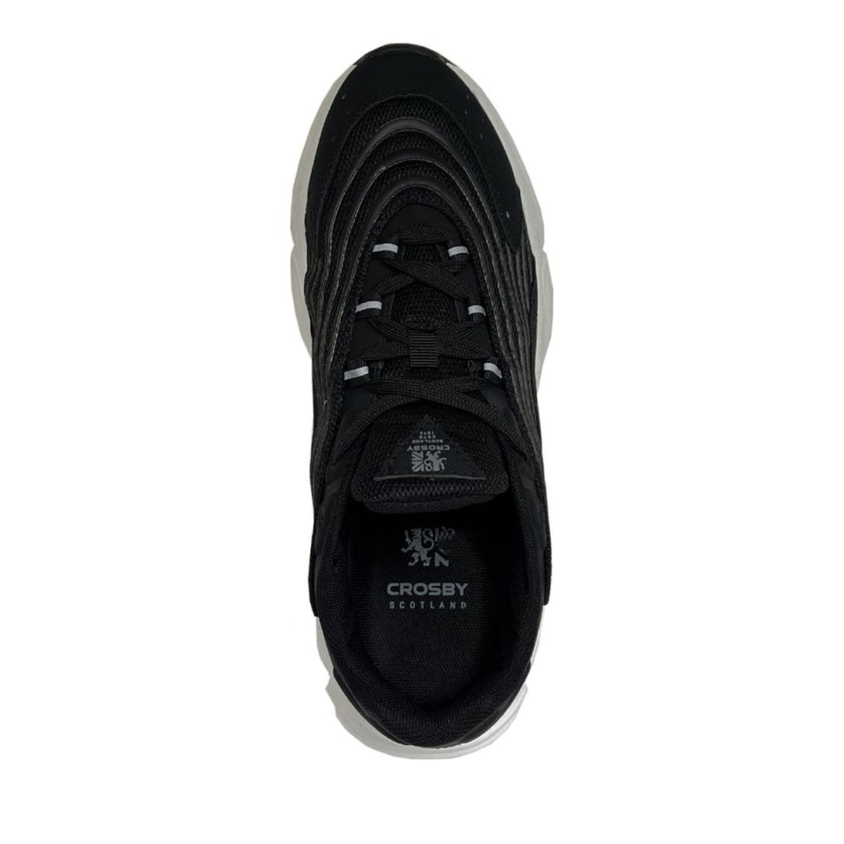 black casual closed sneakers