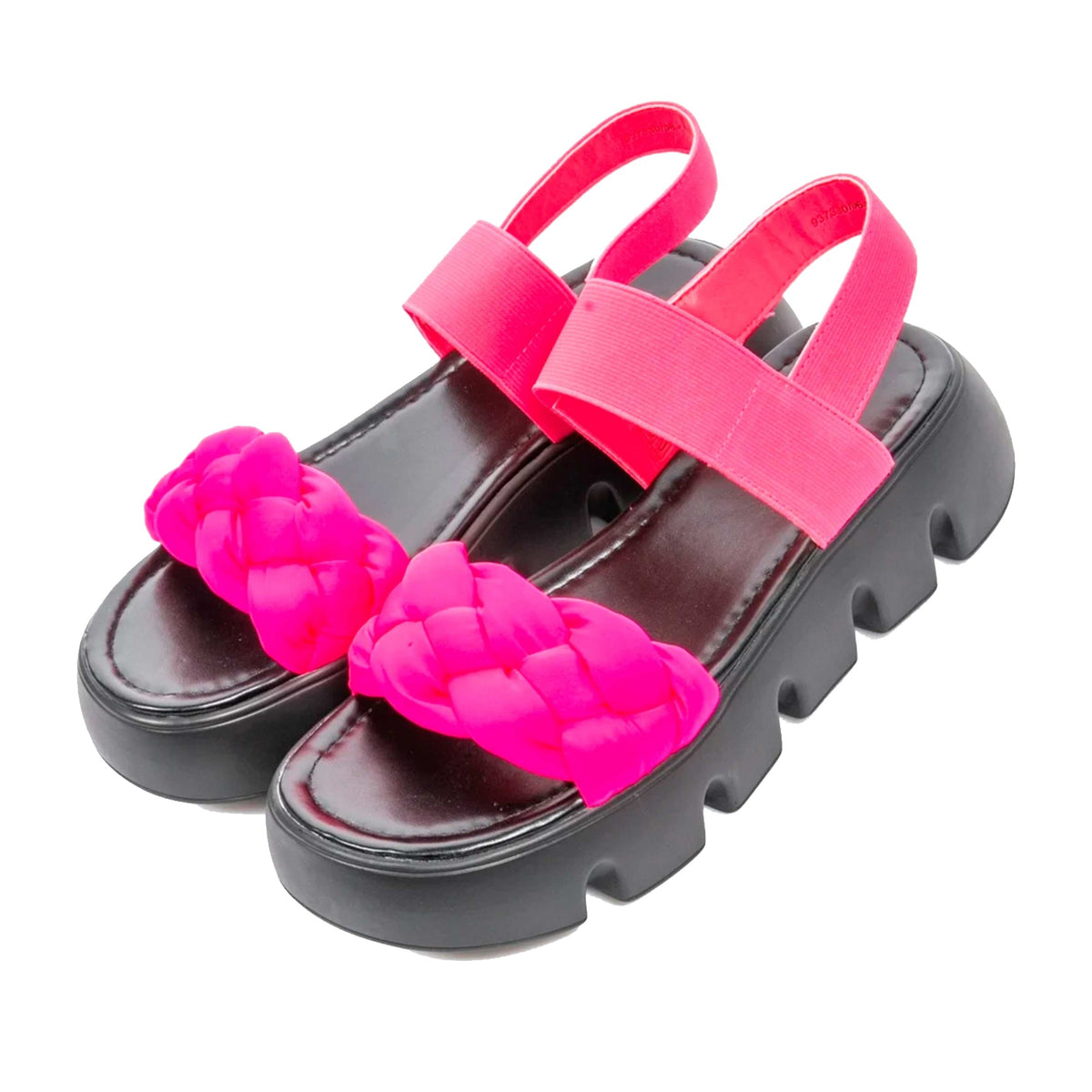 pink casual open sandals