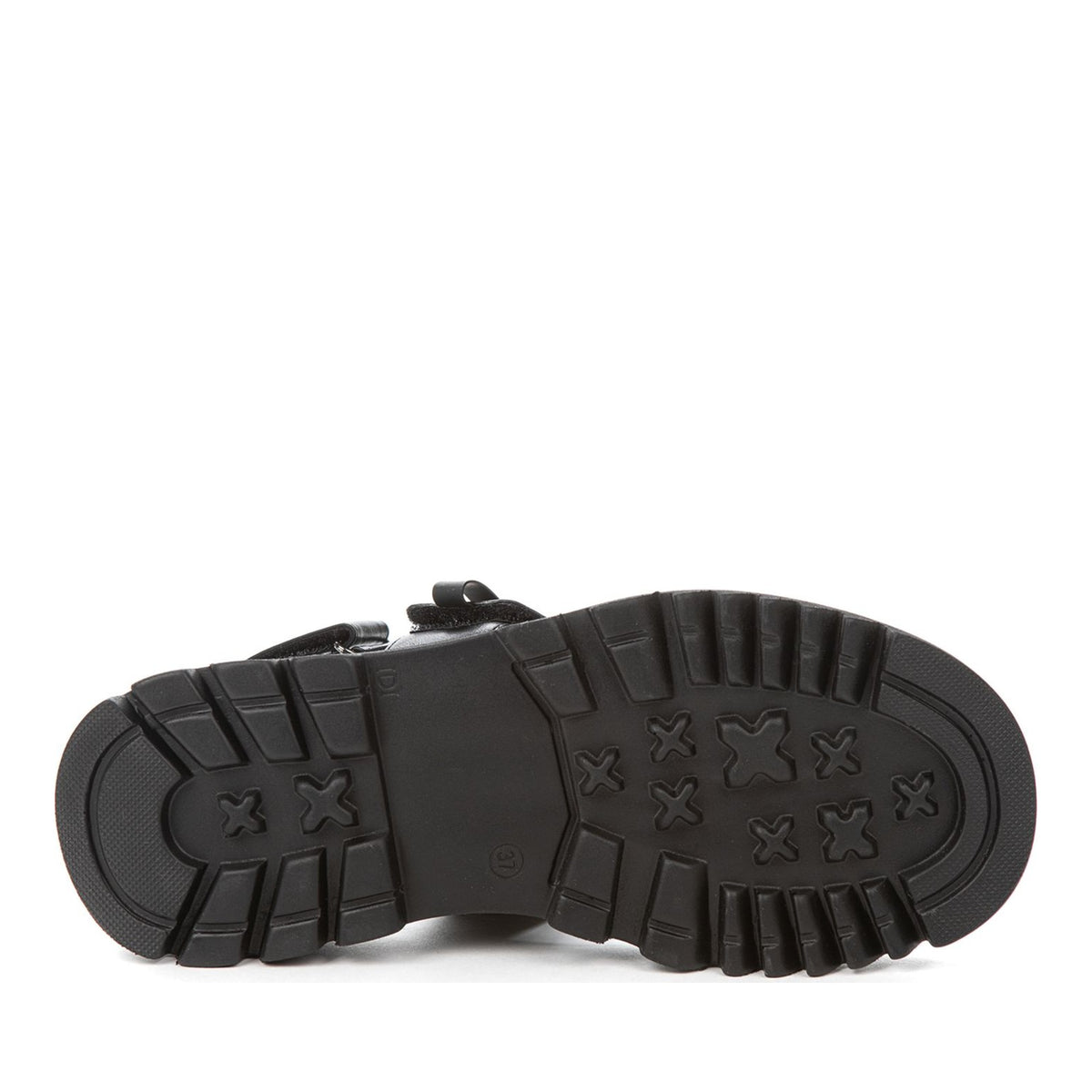 black casual open sandals