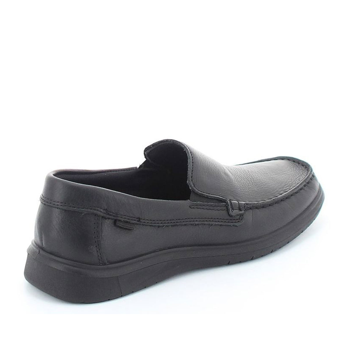 Lauro Men's Black Wedge Moccasins