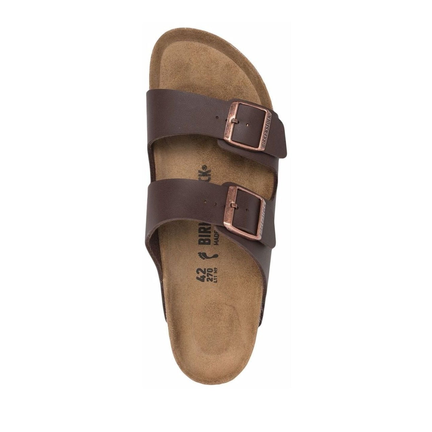 Arizona BF Brown Open-Toe Slippers