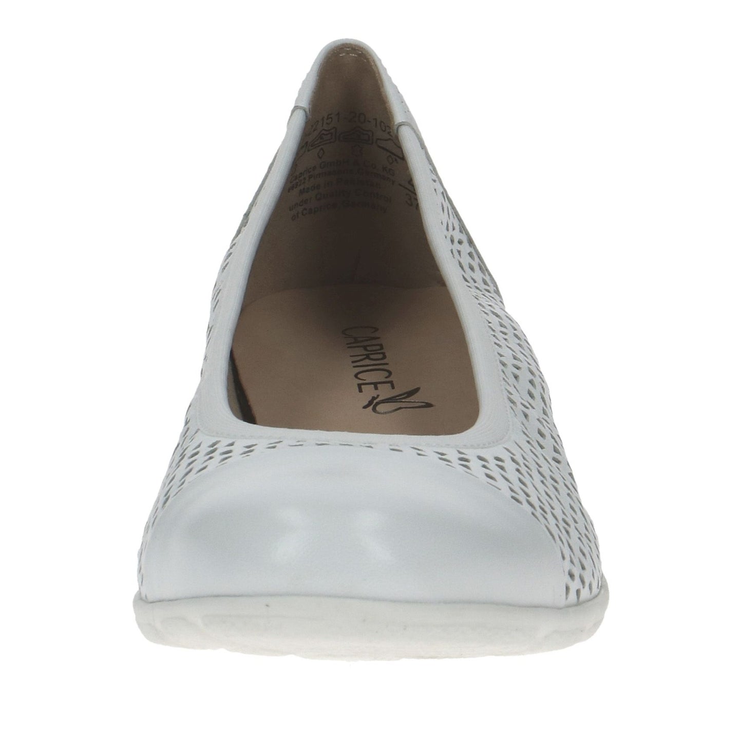 Women's White Wedge Ballet Flats