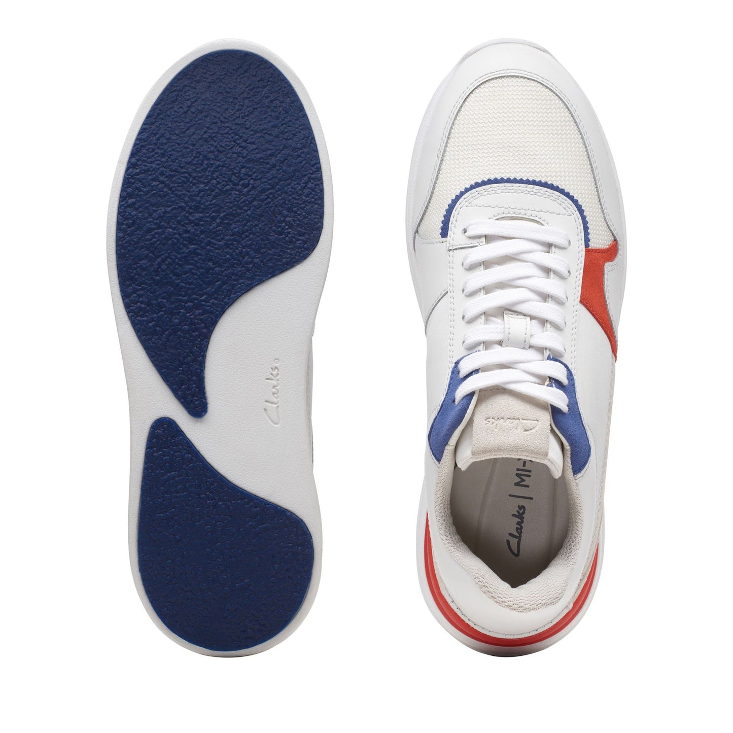 RaceLite Tor Sport Men's White Wedge Athletic Sneakers