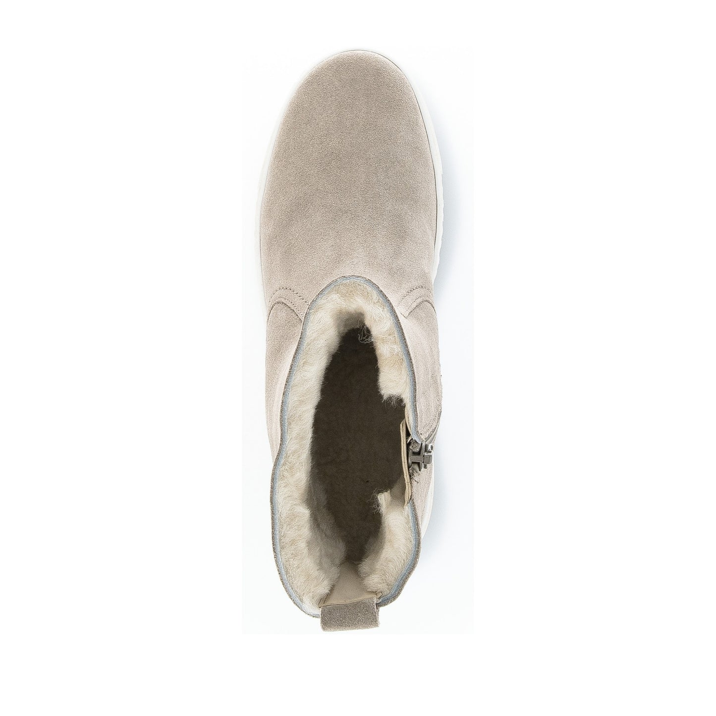 Women's Beige Warm Wedge Winter Boots