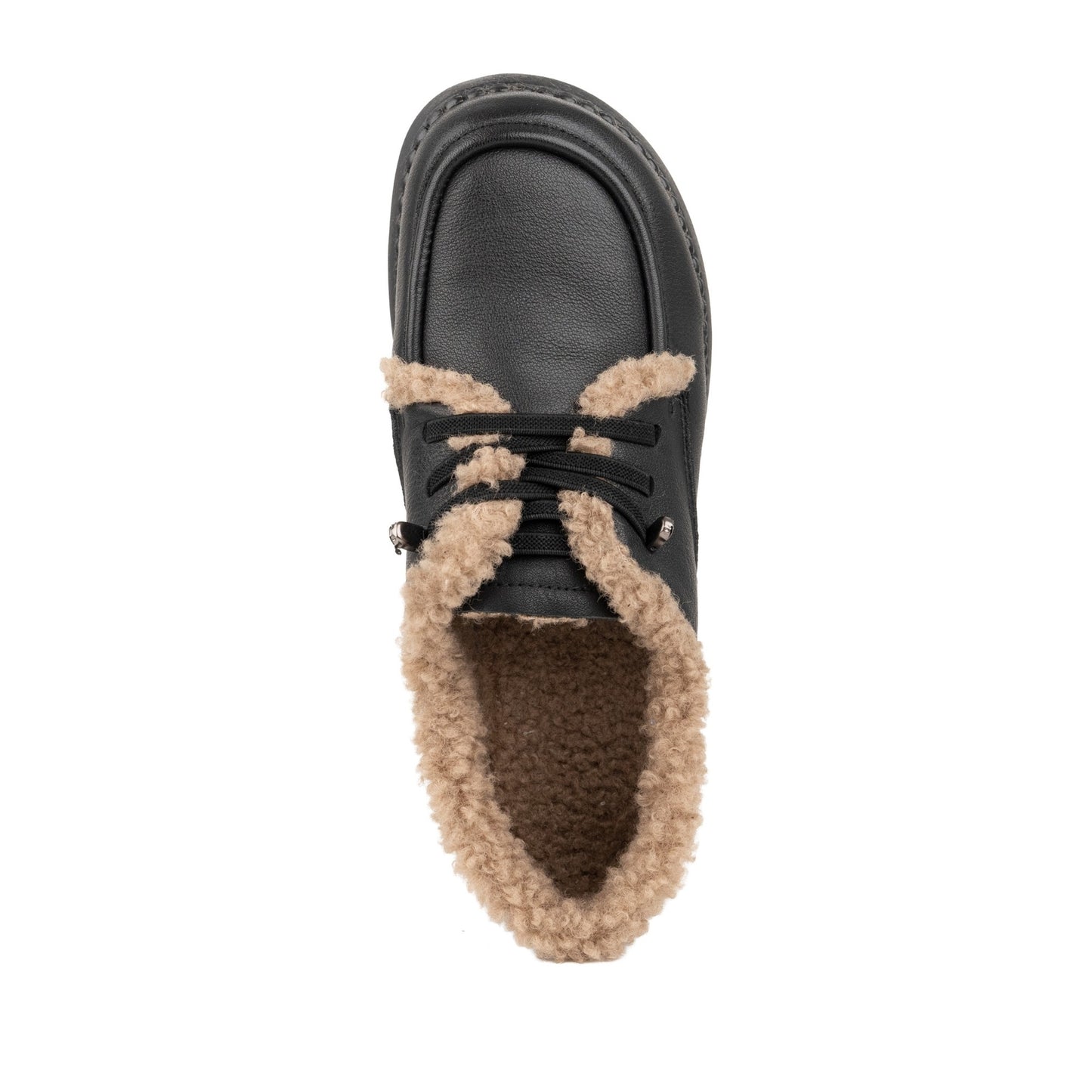 Women's Black Warm Loafers