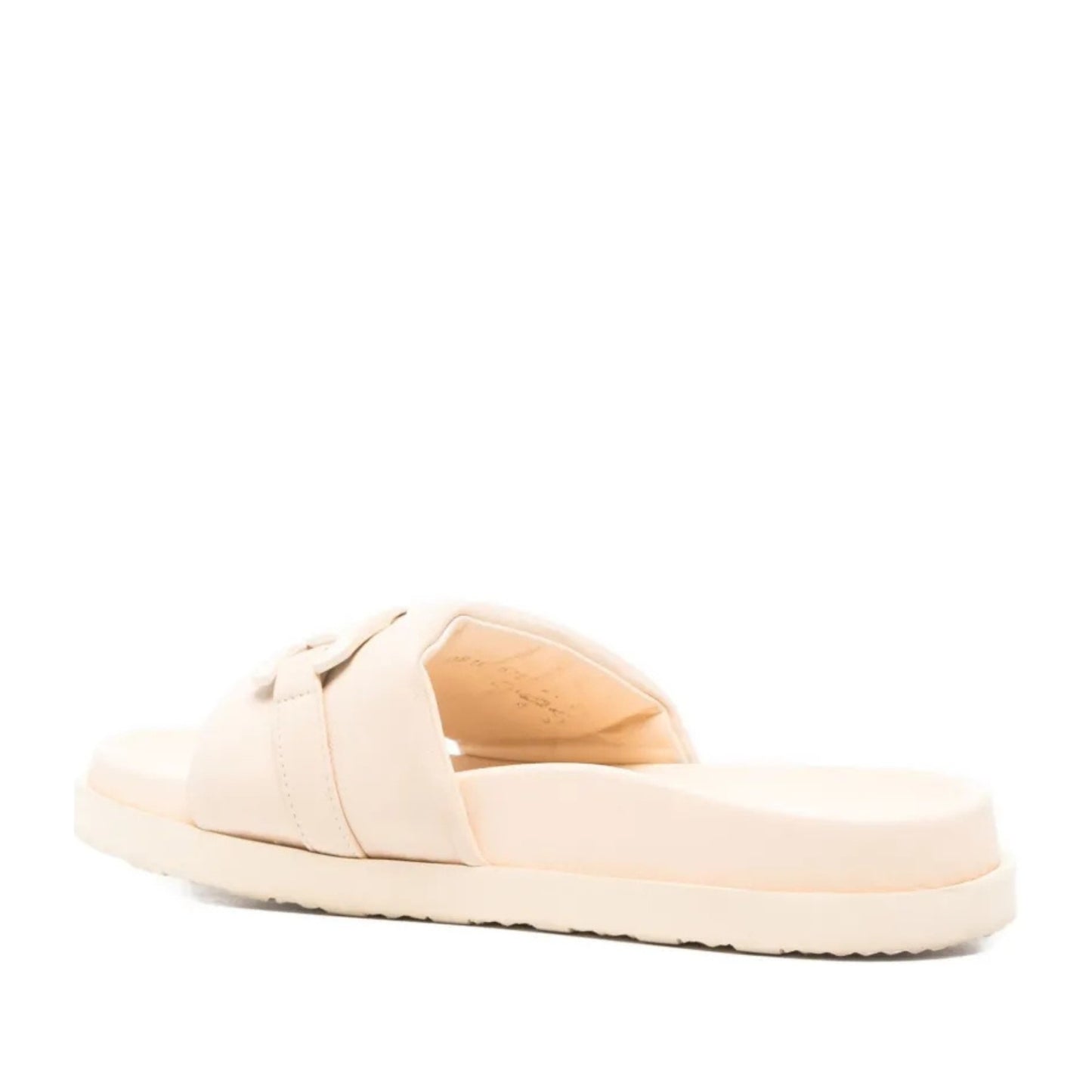 Gemma Women's Beige Wedge Open-Toe Slippers