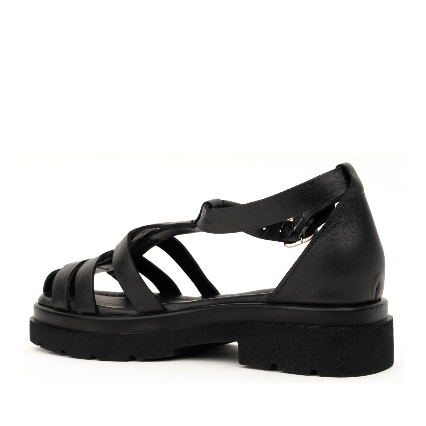 Women's Black Open-Toe Sandals
