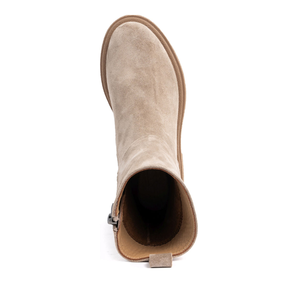 beige casual closed booties