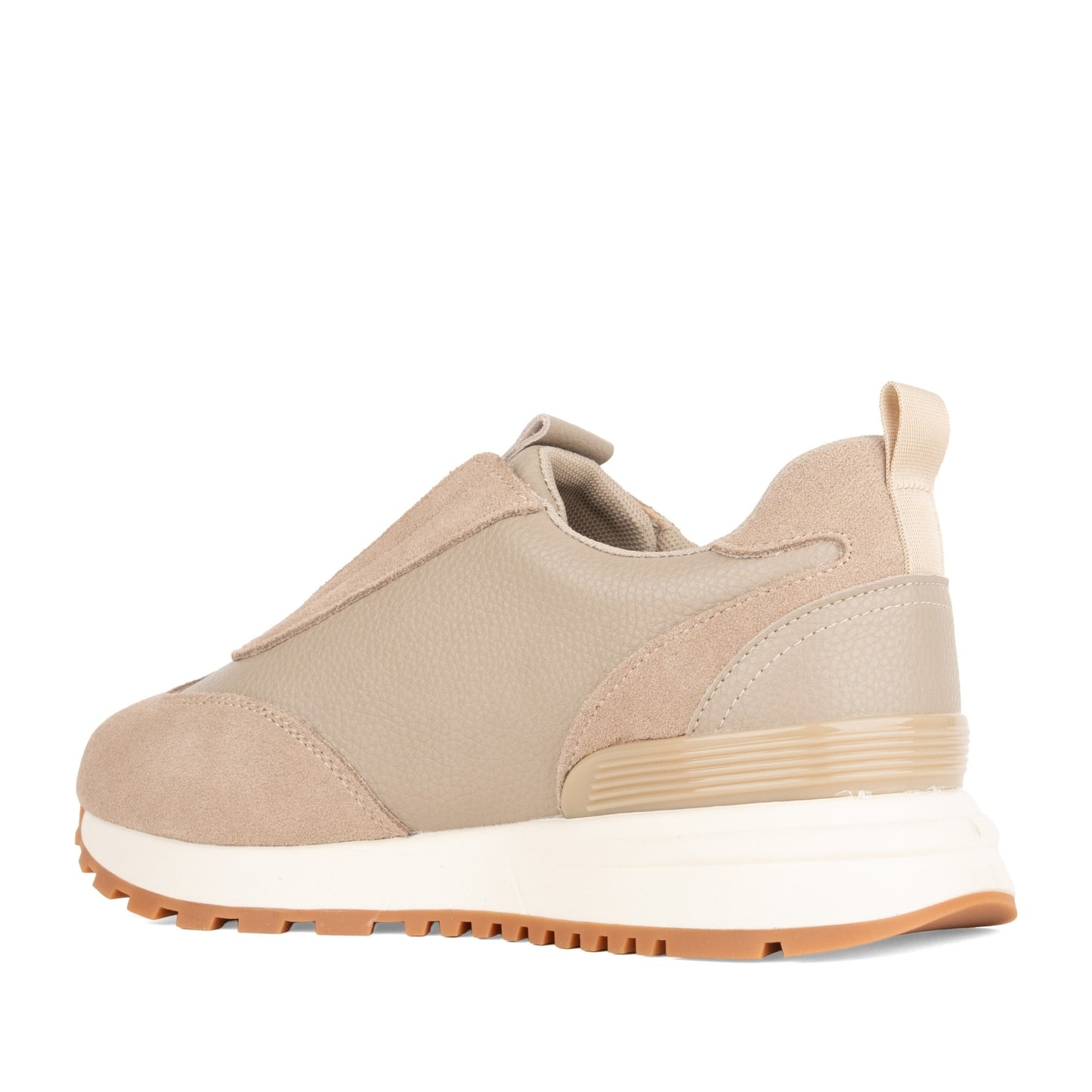 Women's Beige Wedge Fashion Sneakers