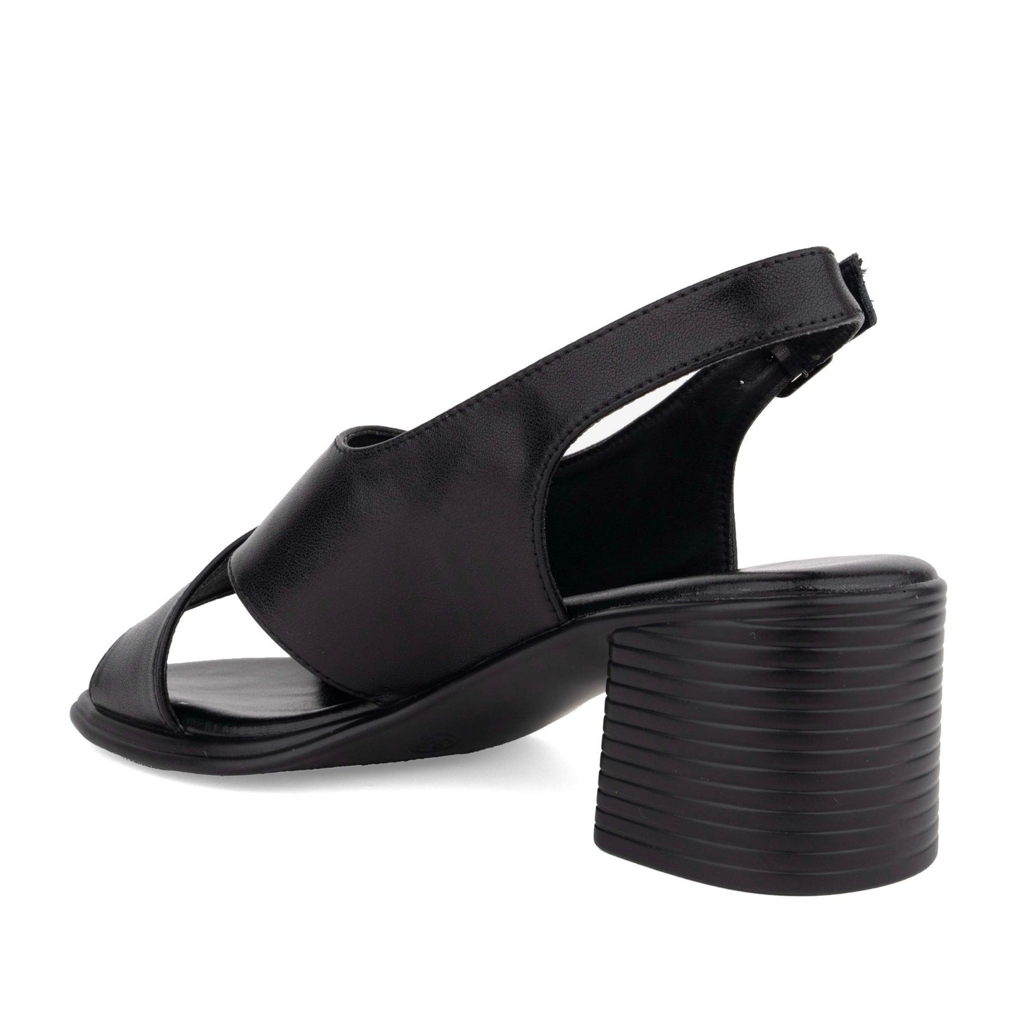 Women's Black Open-Toe Pumps