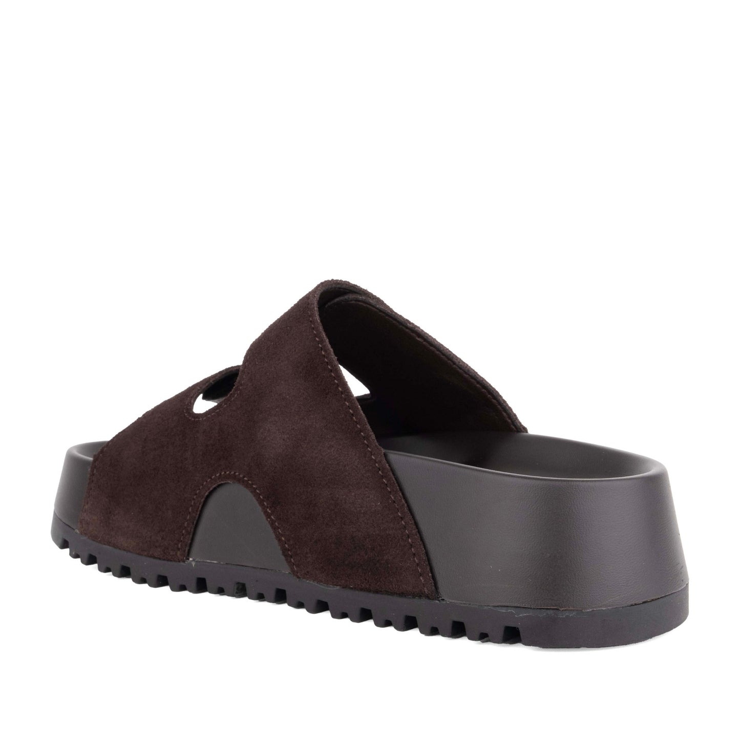 Women's Brown Wedge Open-Toe Slippers