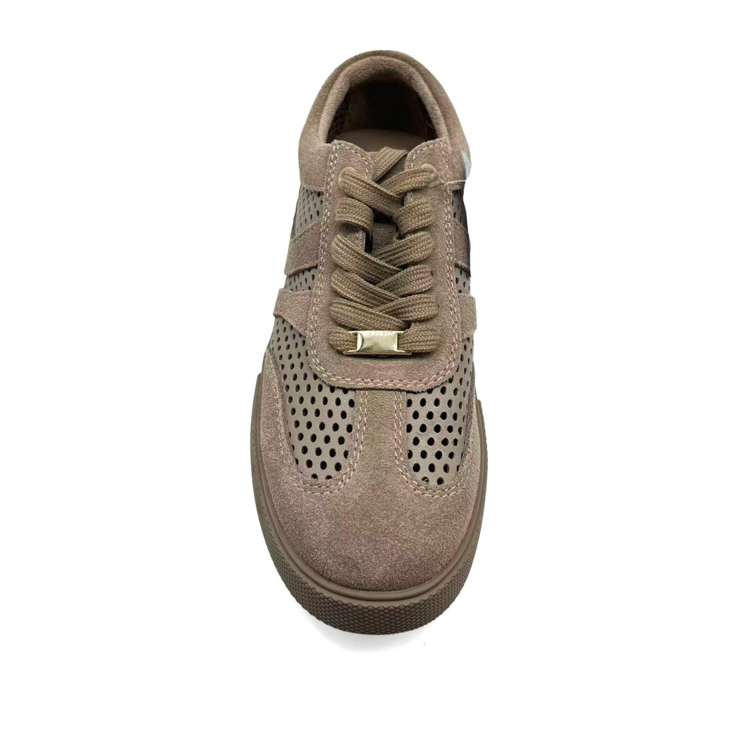Women's Beige Wedge Fashion Sneakers