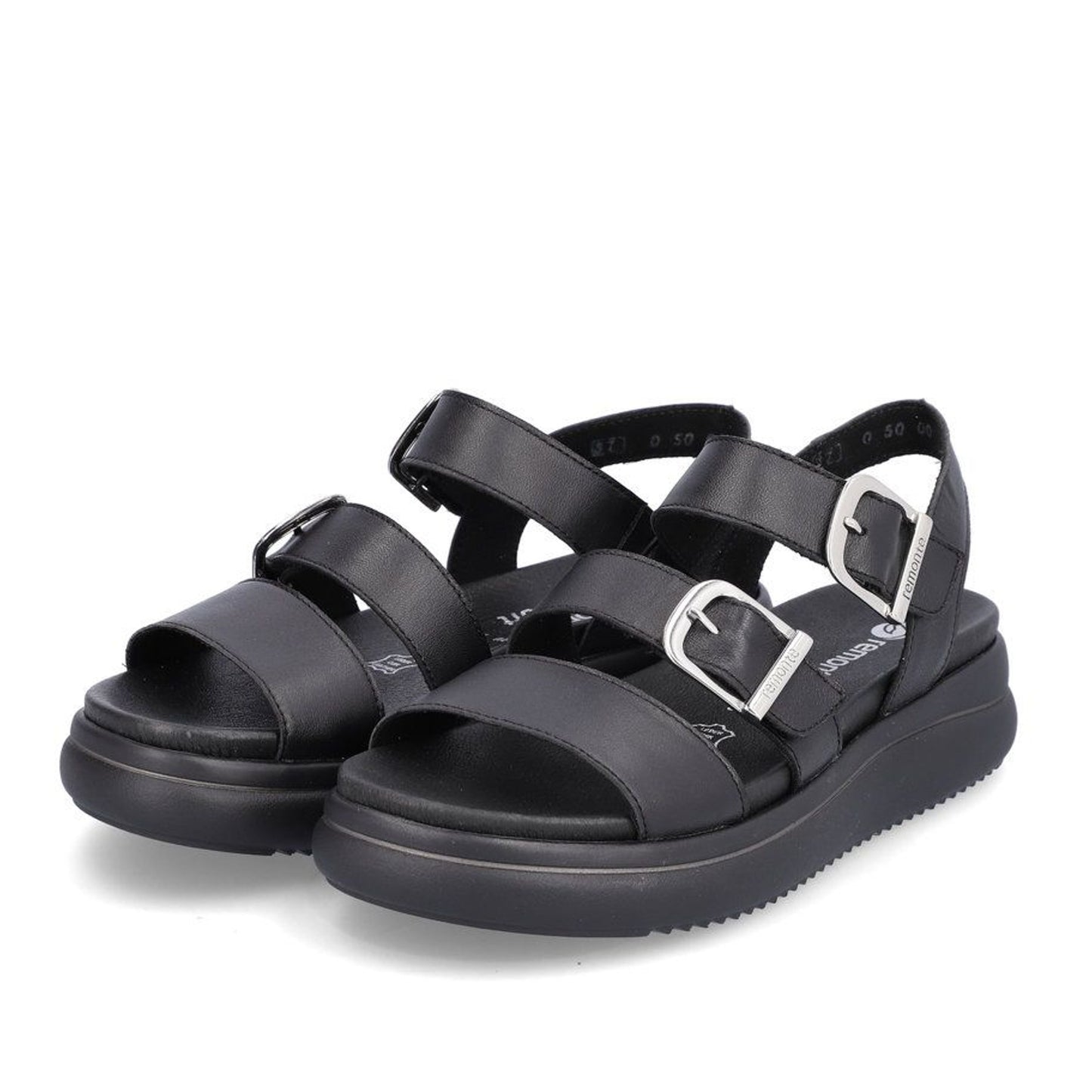 Women's Black Open-Toe Sandals