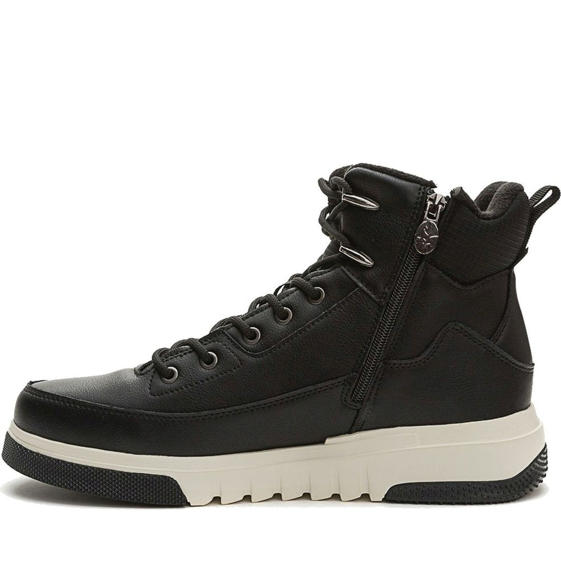 black casual closed booties