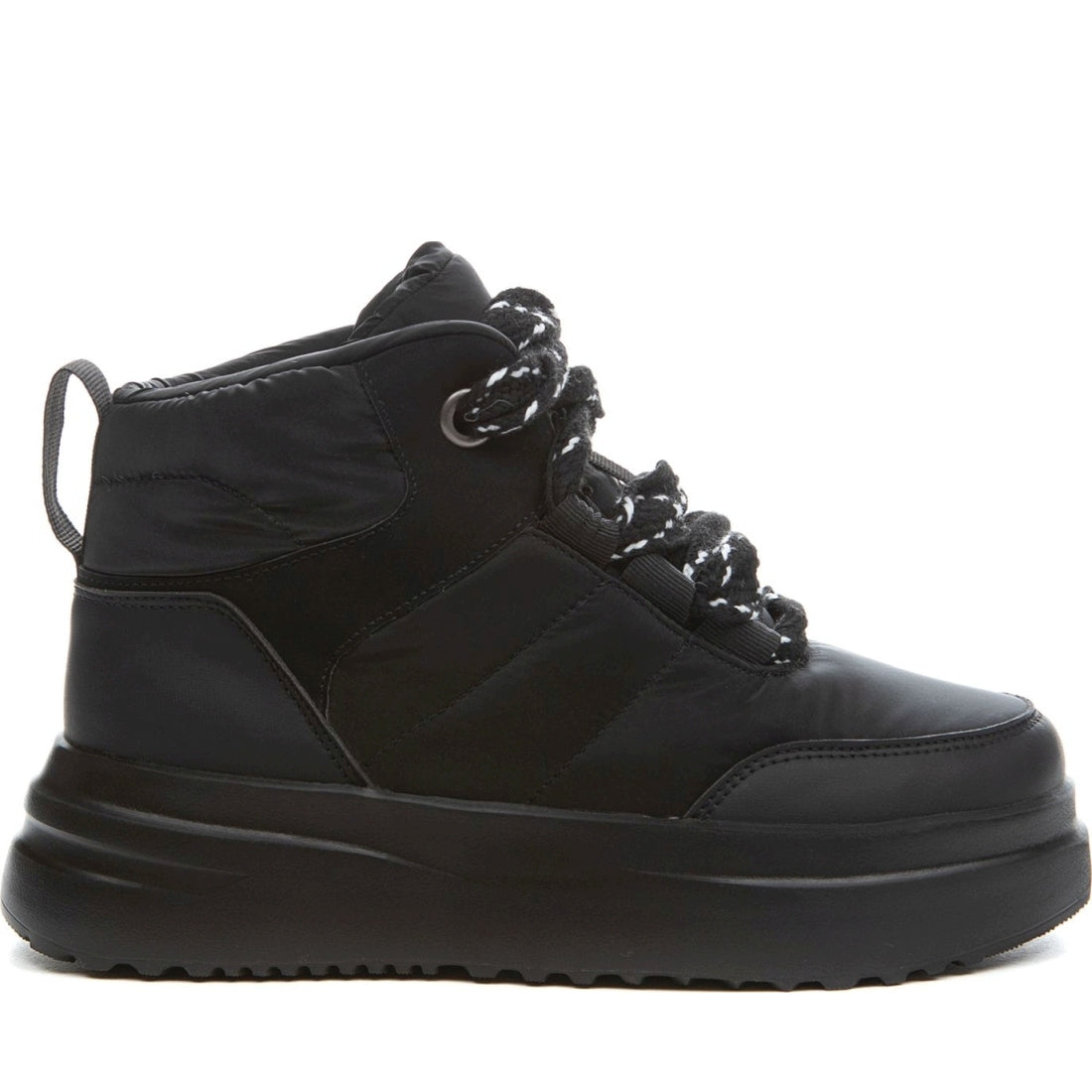 black casual closed booties
