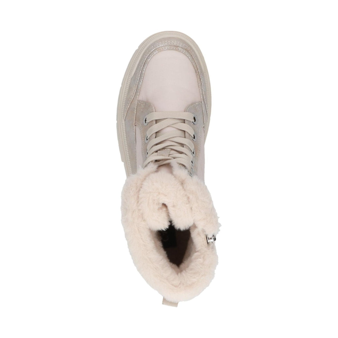 cream casual closed booties