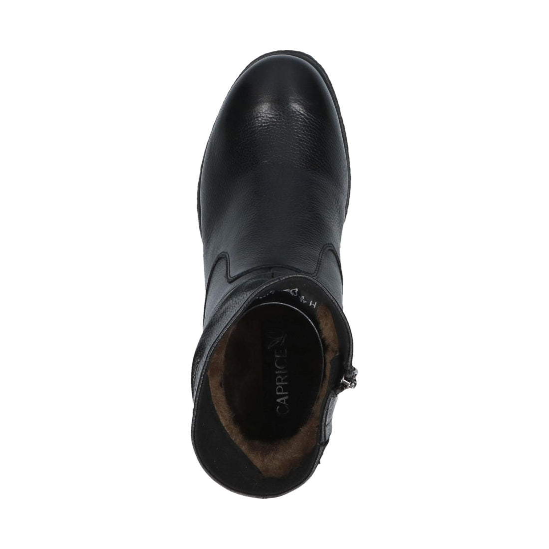 black casual closed booties