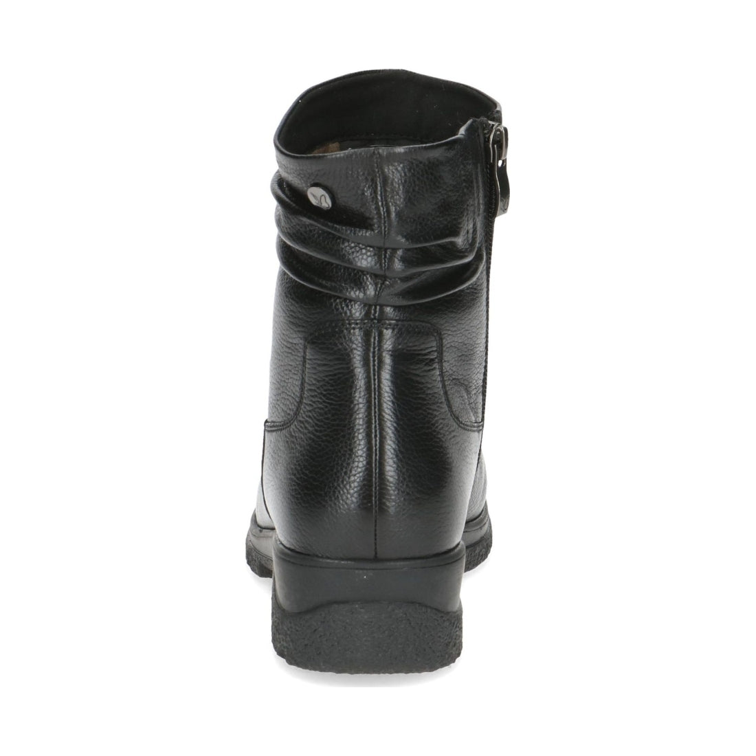 black casual closed booties