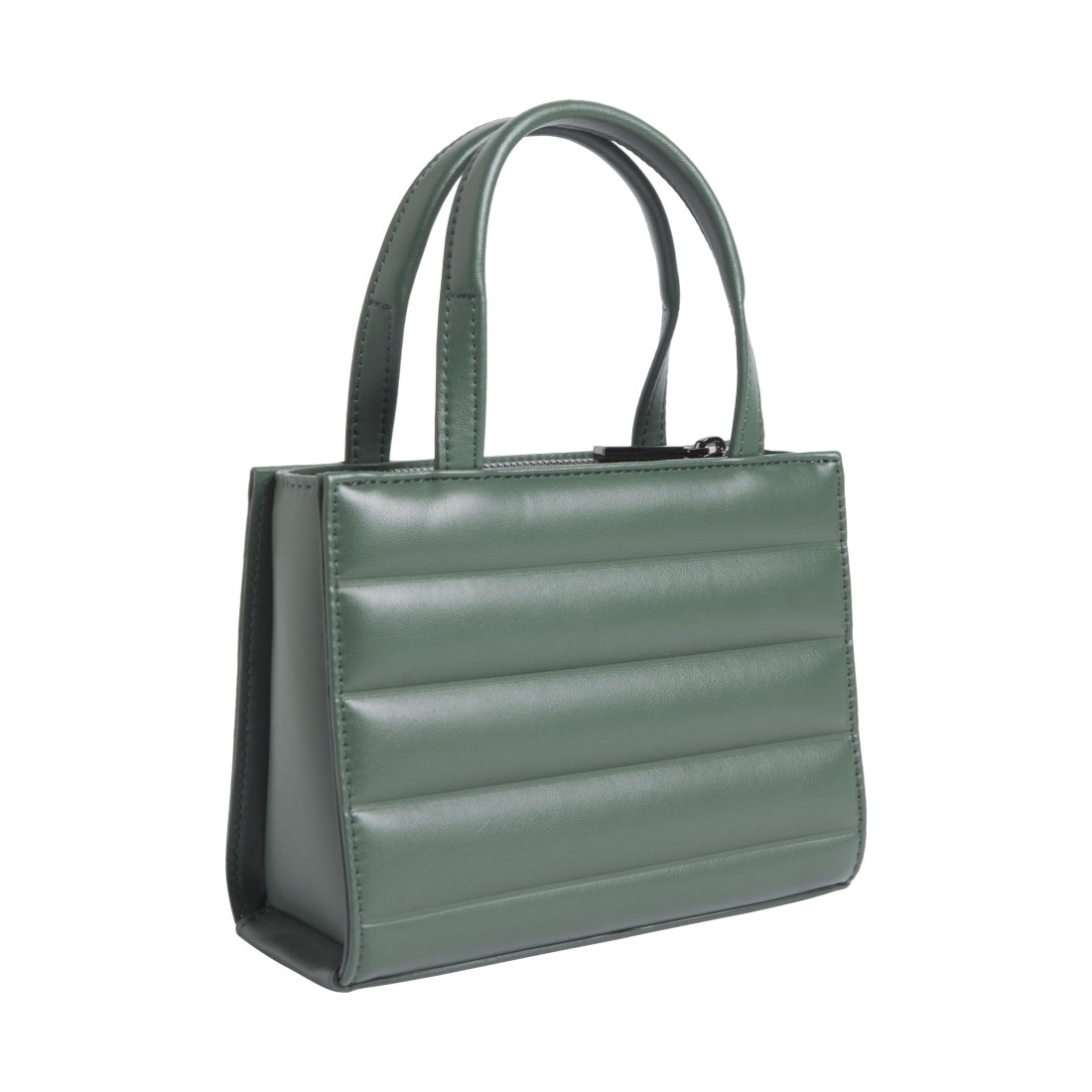 line quilt mini tote