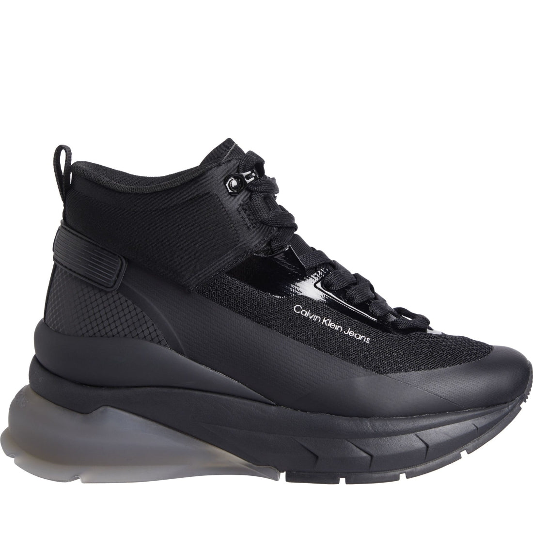 wedge runner lace up booties