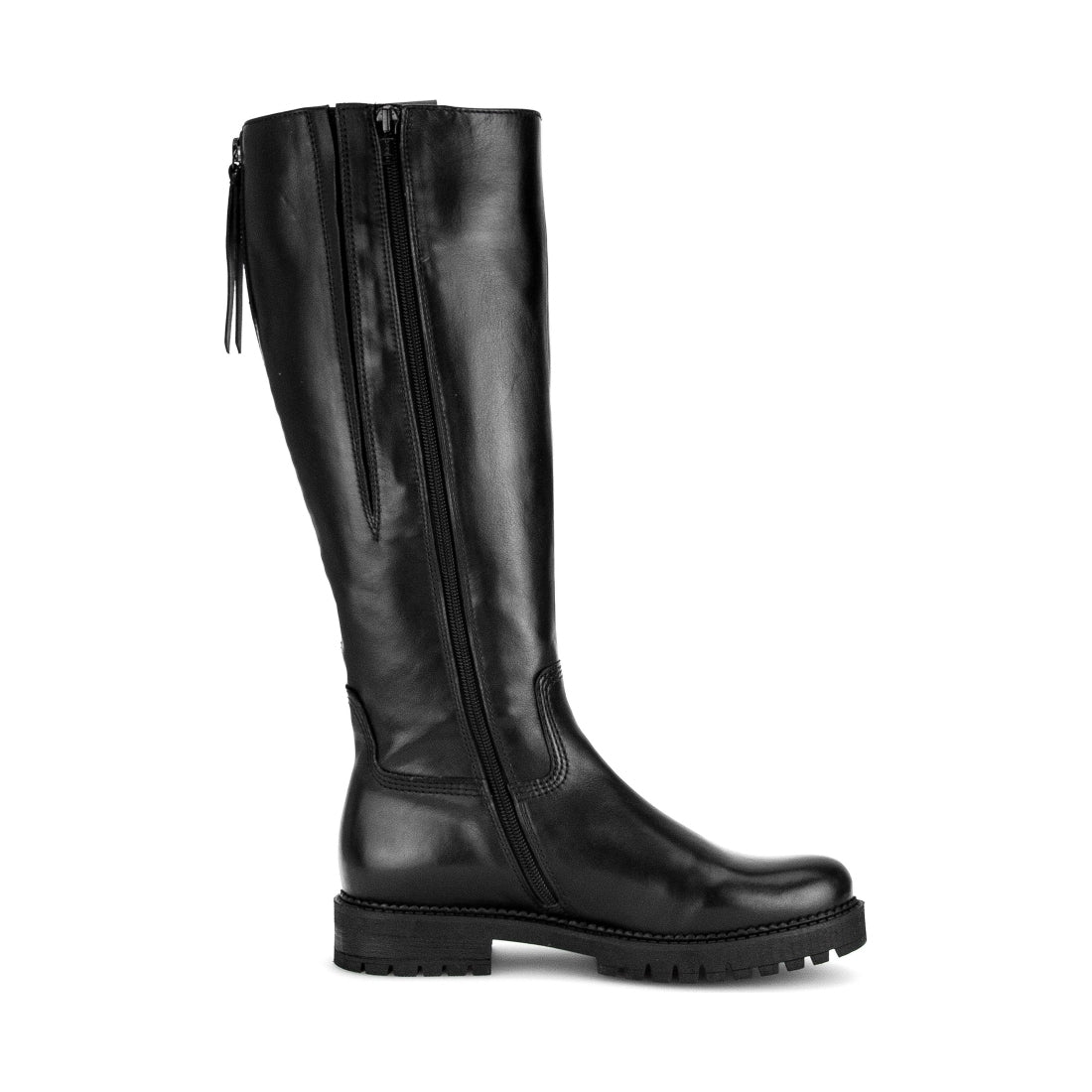 black casual closed boots