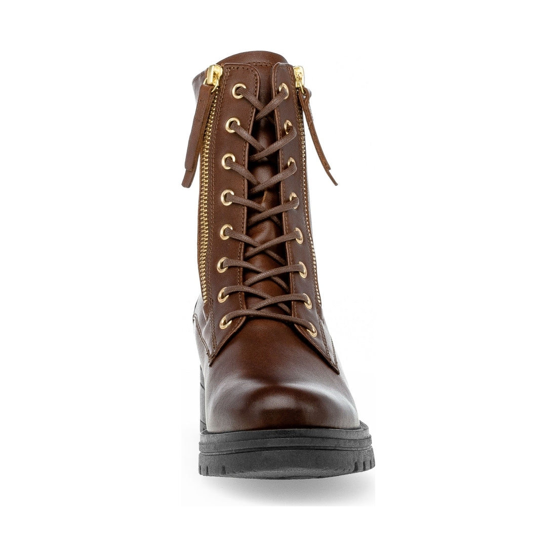 brown casual closed booties
