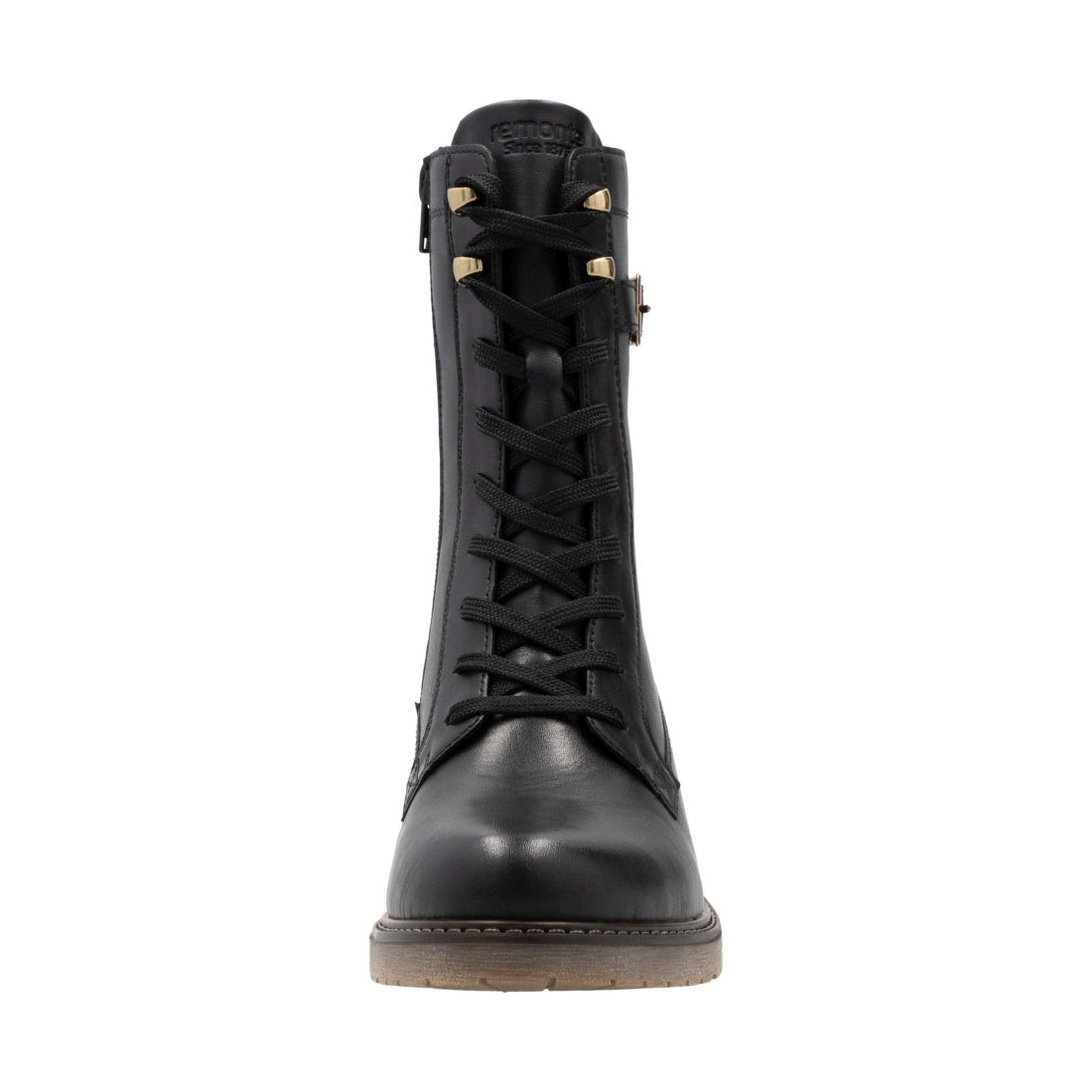 black casual closed ladies mid height boots