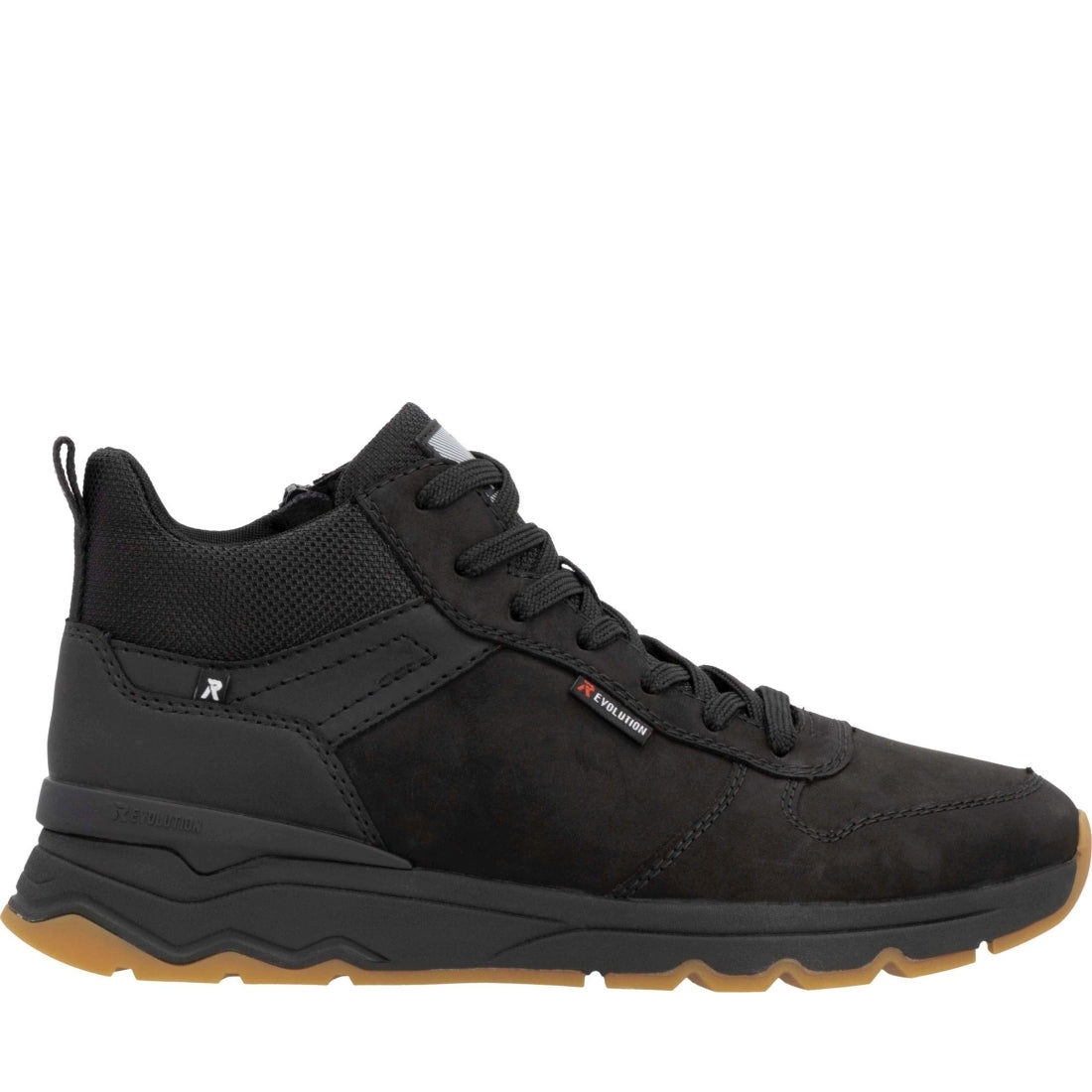 black casual closed men's boots