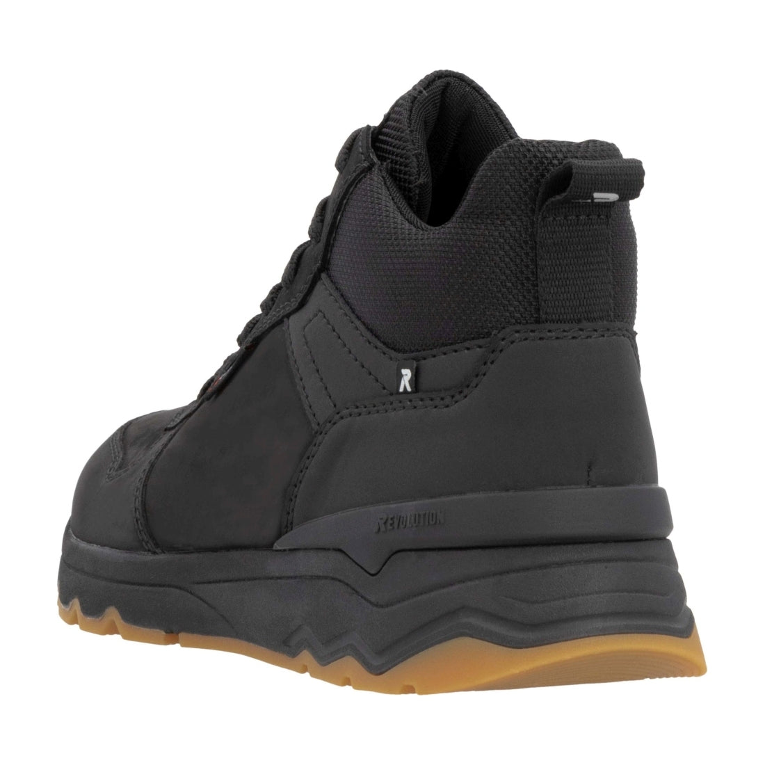 black casual closed men's boots