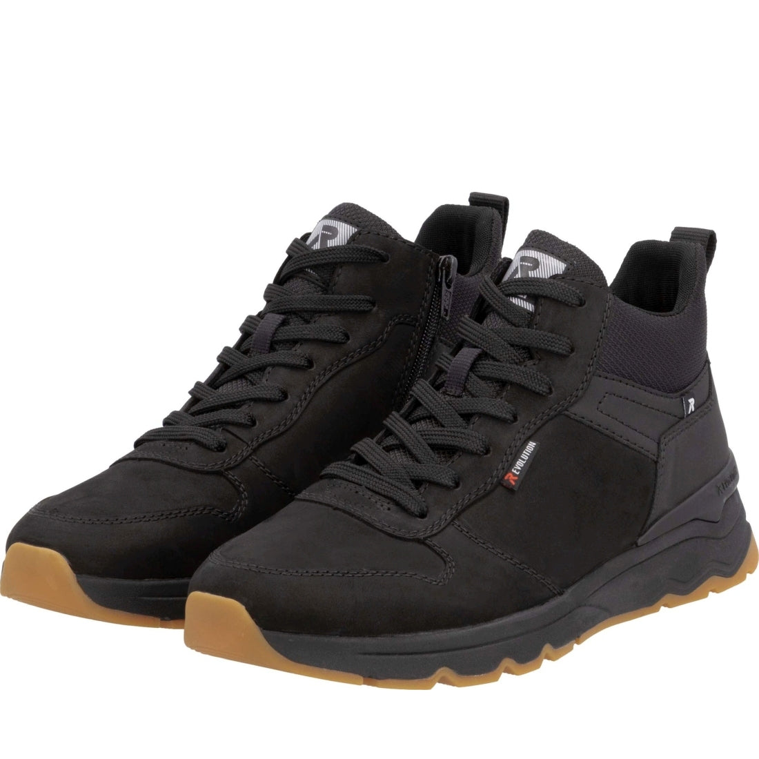 black casual closed men's boots