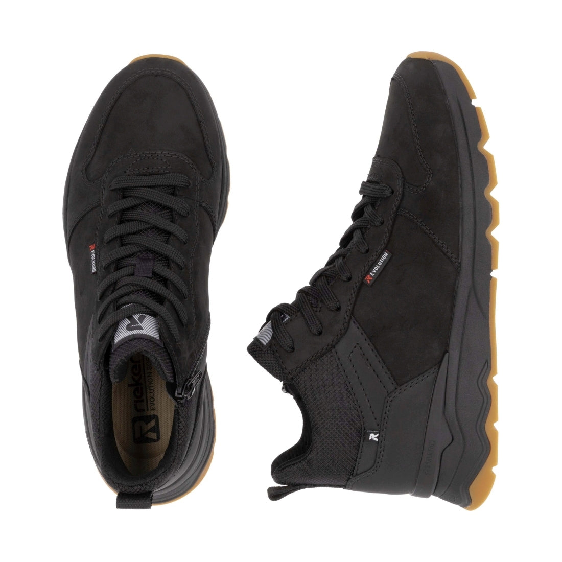 black casual closed men's boots