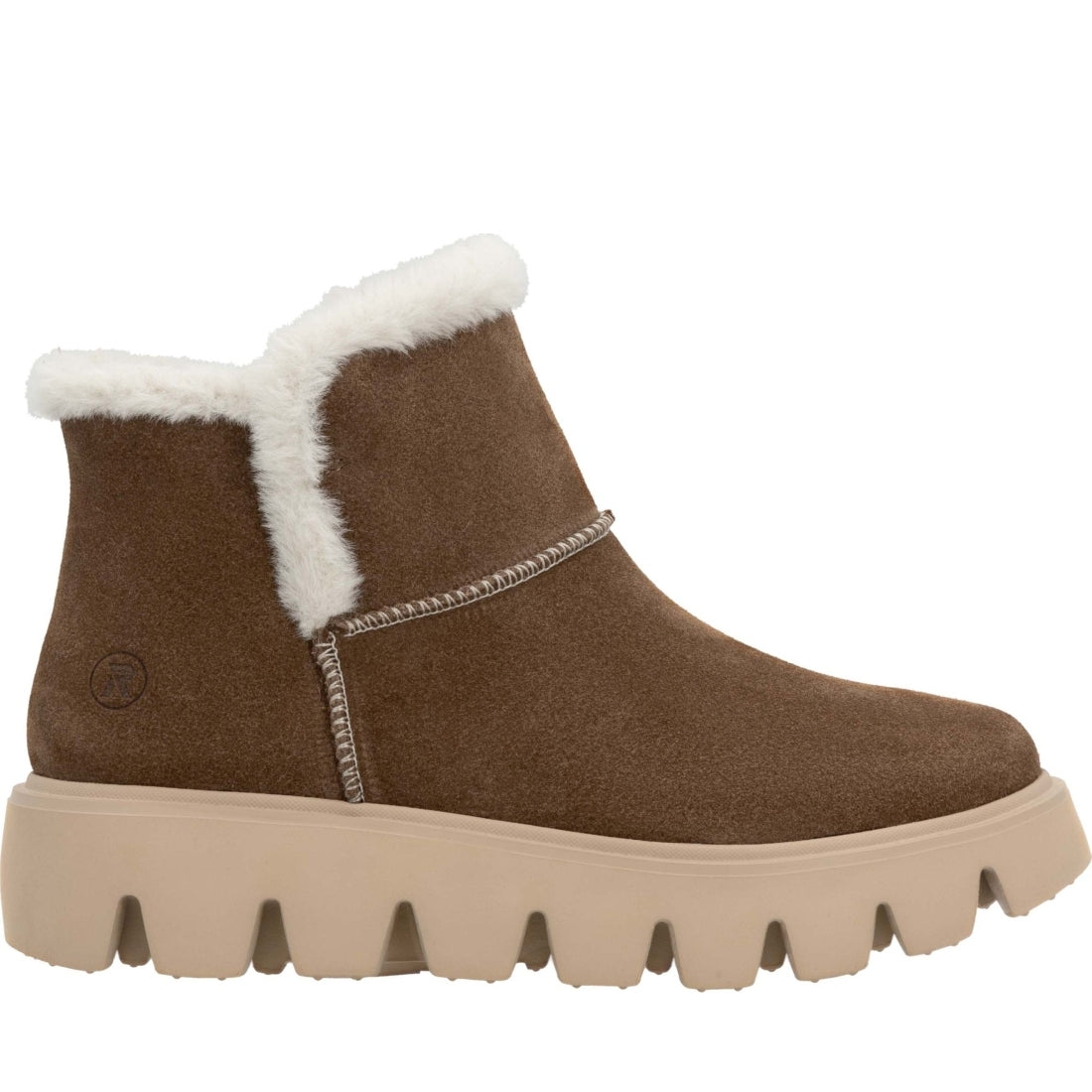 brown casual closed ladies mid height boots