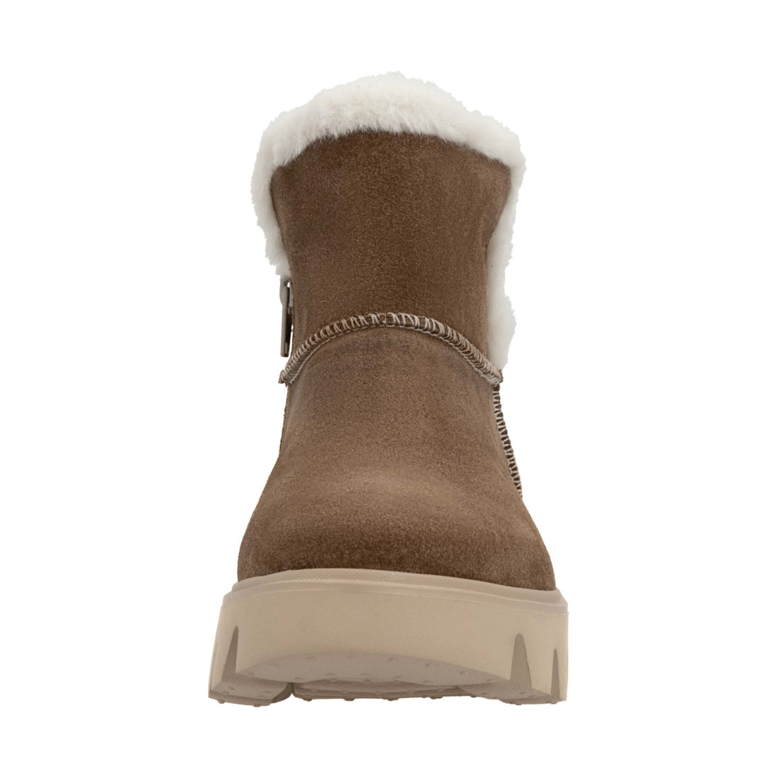 brown casual closed ladies mid height boots