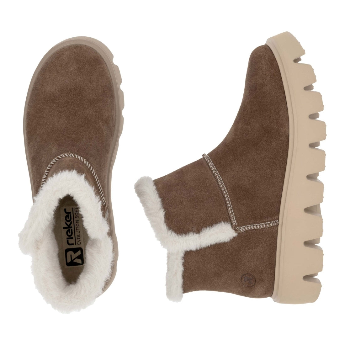 brown casual closed ladies mid height boots