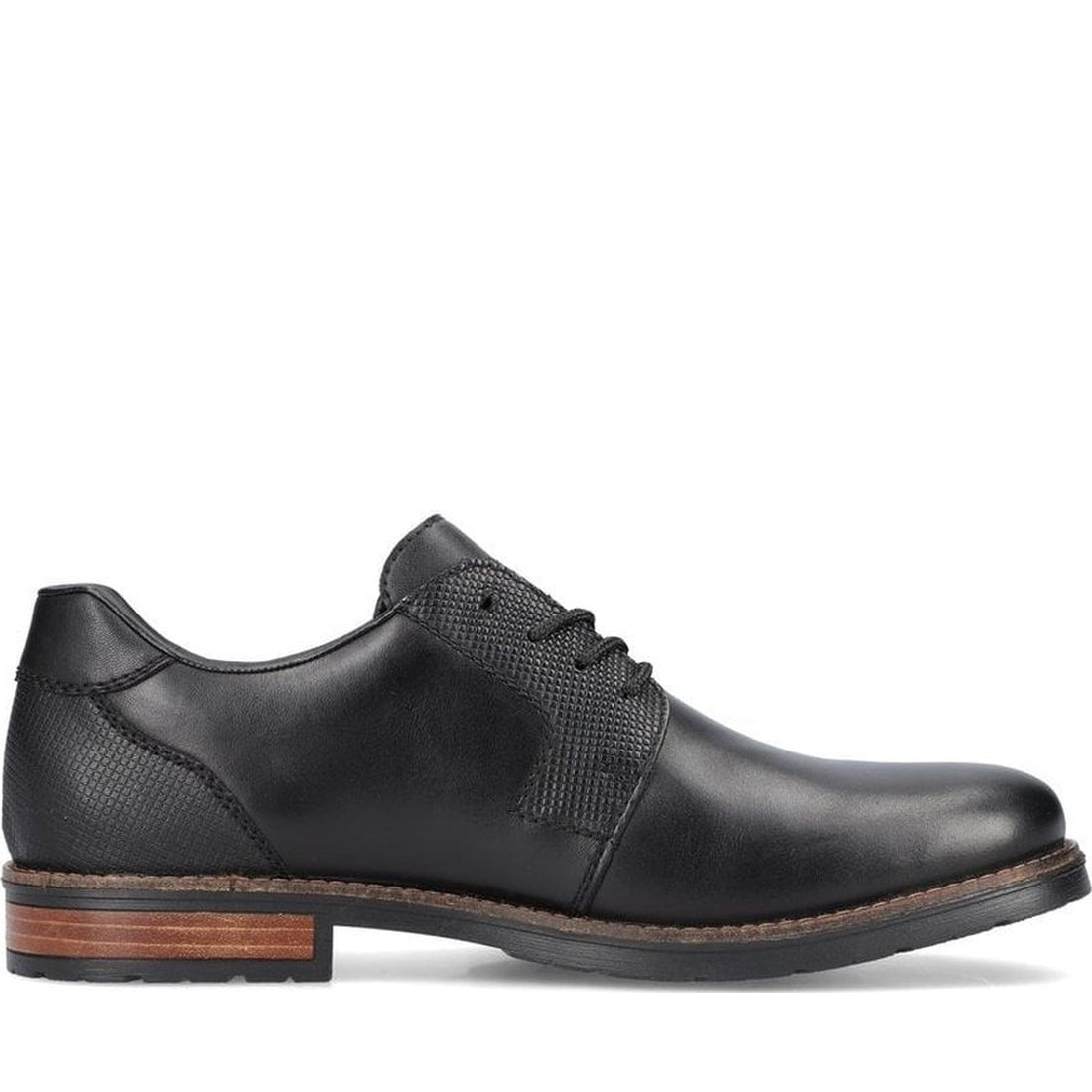 black elegant closed men's shoes