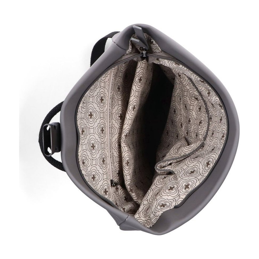 grey casual backpack