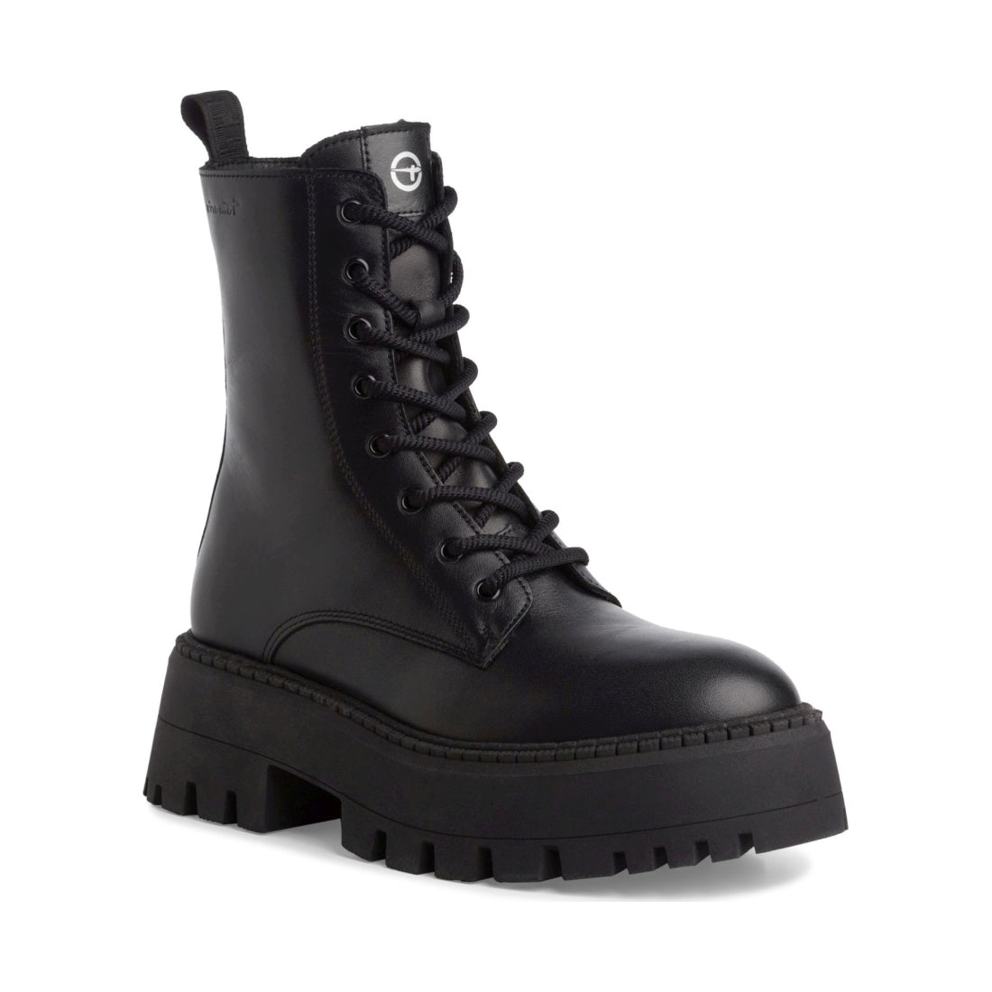 lace boot black