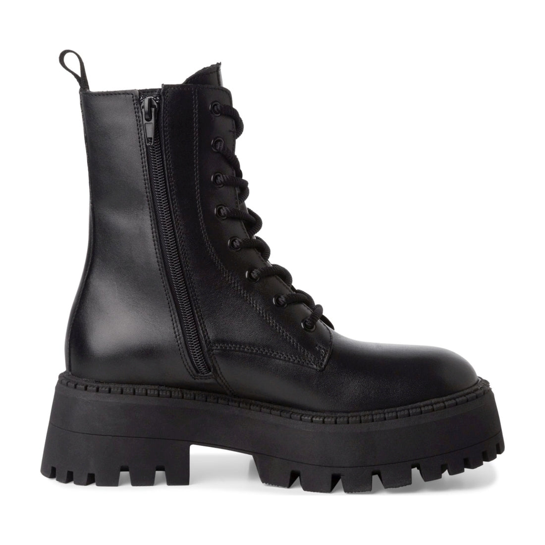 lace boot black