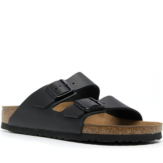Birkenstock unisex adults black arizona nl slippers | Vilbury London