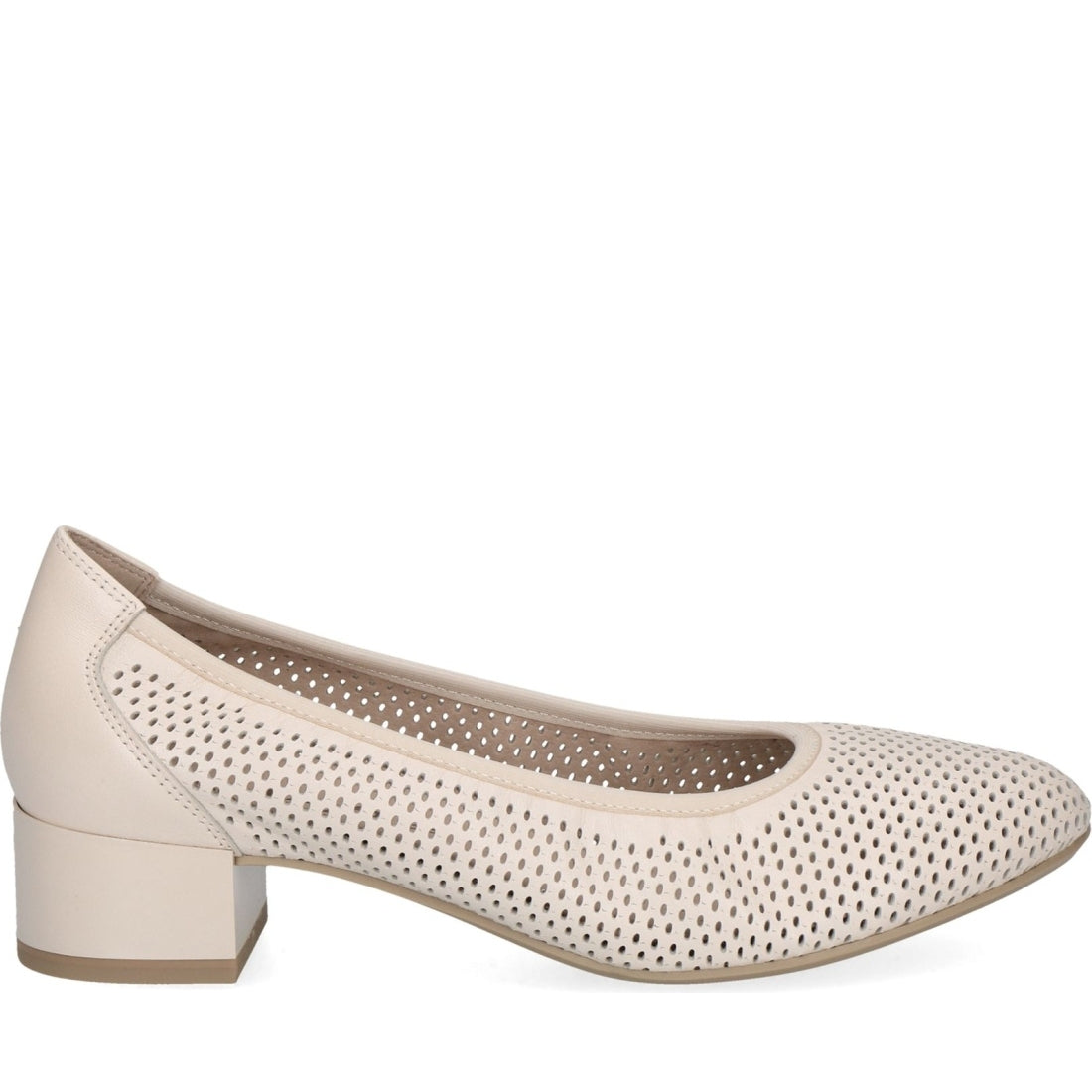 Caprice womens cream perlato elegant closed formal | Vilbury London