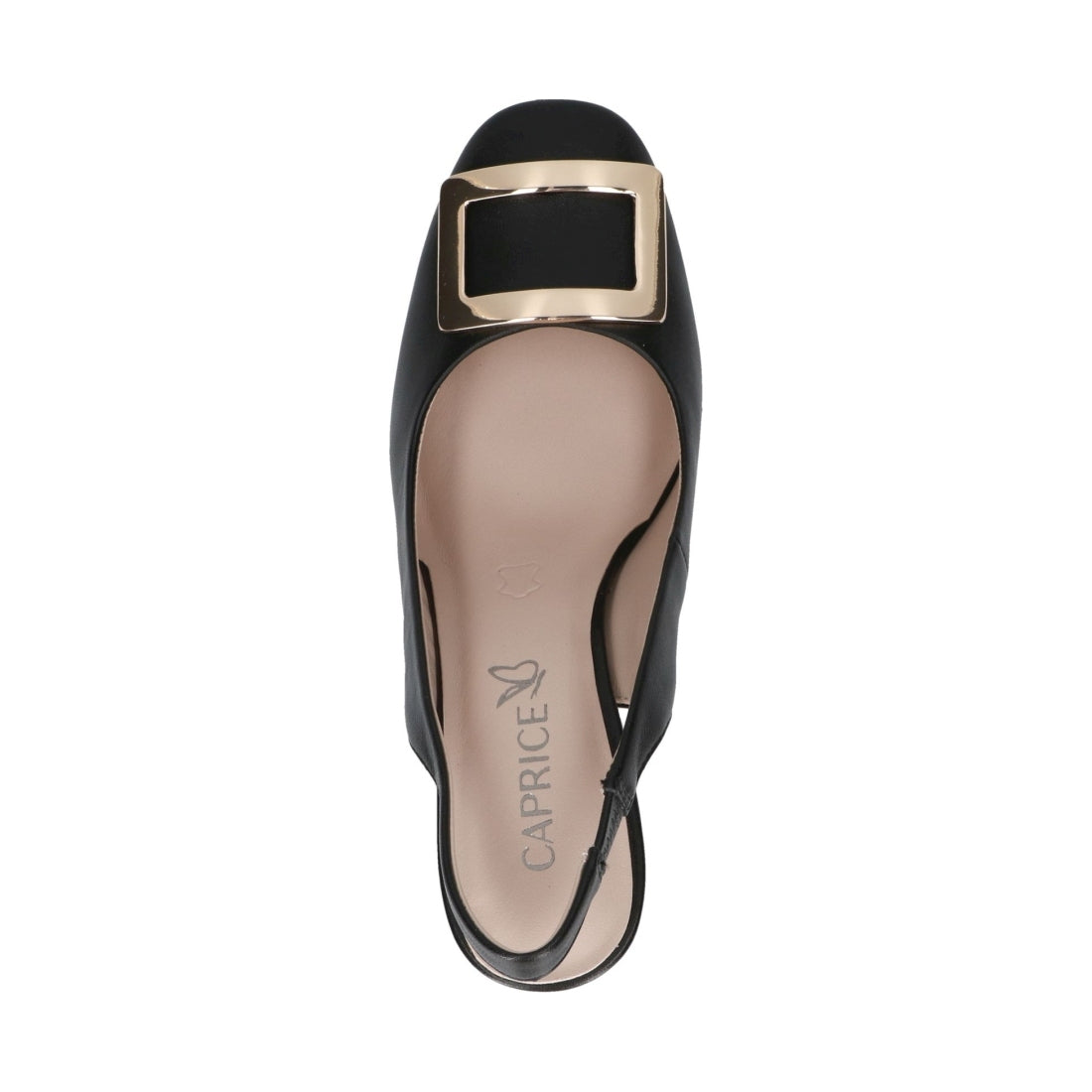 black nappa elegant part-open pumps