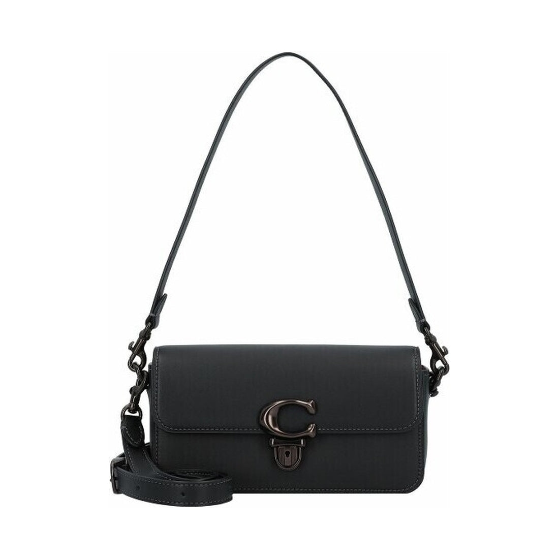 leather studio baguette bag