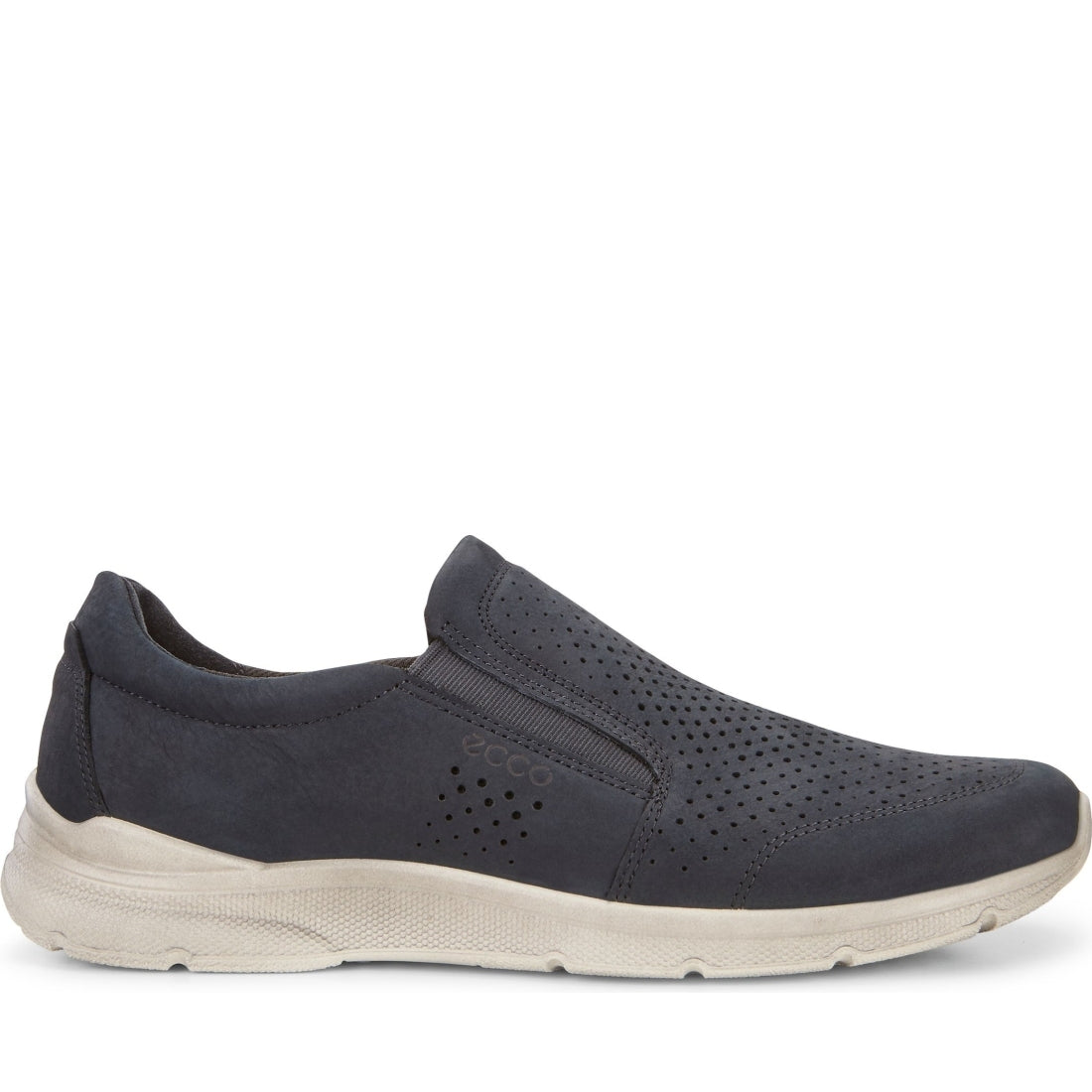 ECCO mens navy irving leisure trainers | Vilbury London