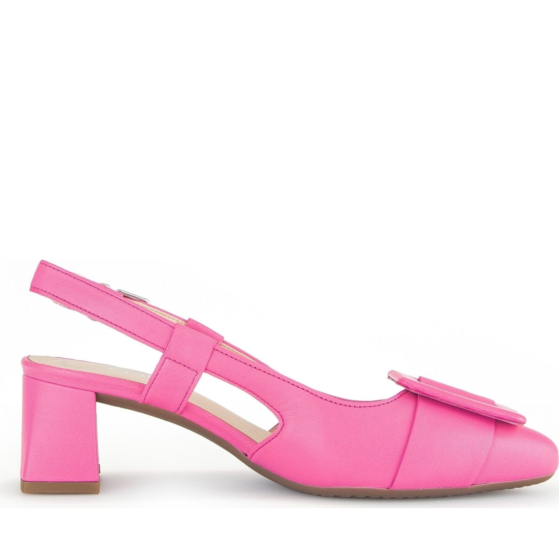 Gabor womens pink elegant part-open sandals | Vilbury London