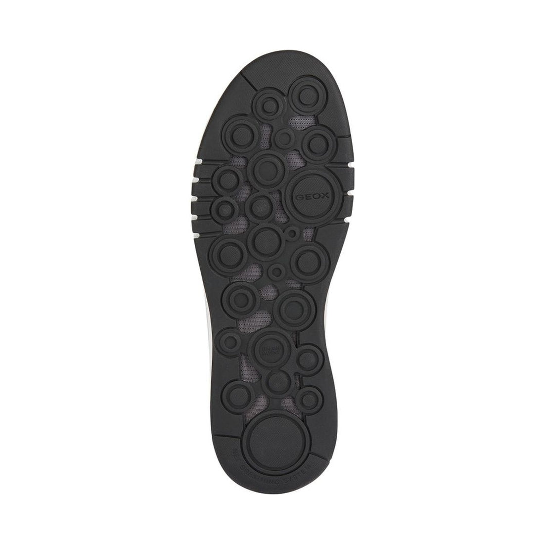 Geox mens white, black aerantis sneakers | Vilbury London