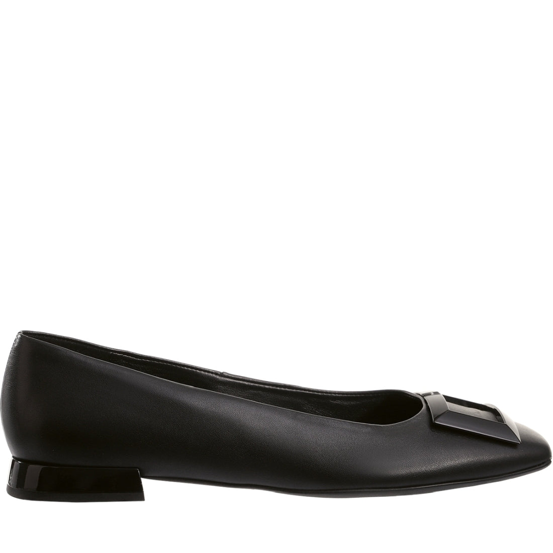 Hogl womens schwarz coco ballerinas | Vilbury London