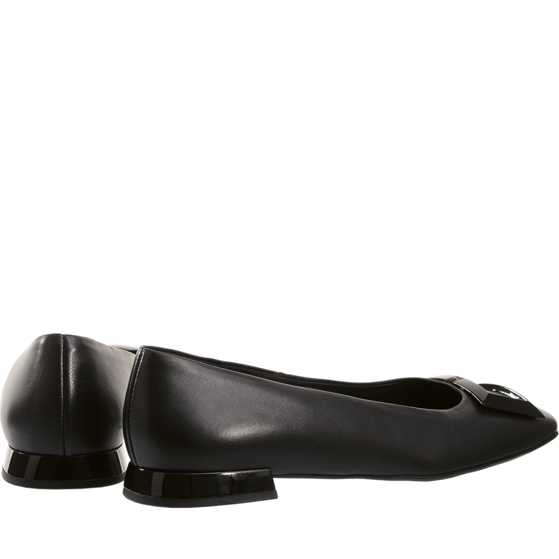 Hogl womens schwarz coco ballerinas | Vilbury London